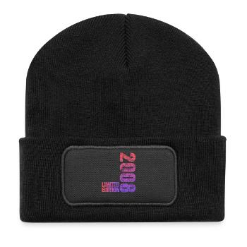 Édition limitée cadeau pour le 18e anniversaire 2008 - Beanie recyclé à patch - noir - Devant