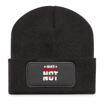 Crée des souvenirs, pas des rêves - Beanie recyclé à patch - charbon - Devant