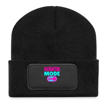 Mode Packrafting ACTIVÉ – Aventure sur terre et sur l’eau - Beanie recyclé à patch - noir - Devant