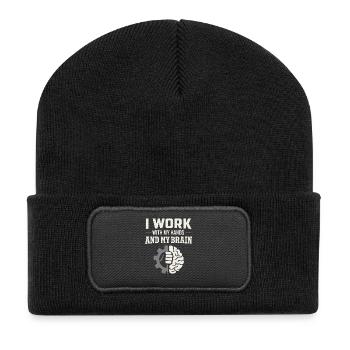 workers who are trained as welders and - Recycled Patch Beanie - black - Front