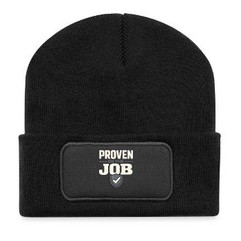 workers who are trained as welders and - Recycled Patch Beanie - black - Front