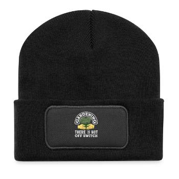Gardening No Off Switch Plant Lovers - Recycled Patch Beanie - black - Front