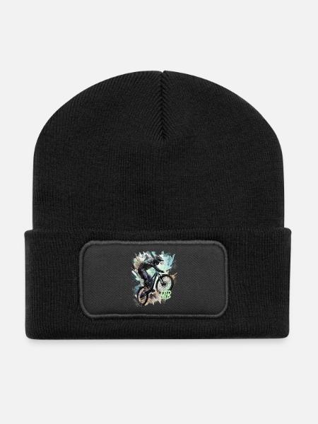 Mtb - Recycelte Patch Beanie - Schwarz