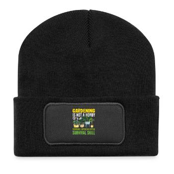 Plant Lover Funny Gardening Hobby - Recycled Patch Beanie - black - Front