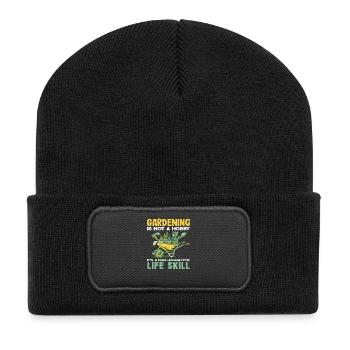 Plantes amoureuses de la vie Jardinage des plantes - Beanie recyclé à patch - noir - Devant