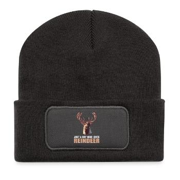 Renne Renne - Beanie recyclé à patch - charbon - Devant
