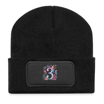 Je suis 3e anniversaire de la Fille des Sirènes - Beanie recyclé à patch - noir - Devant