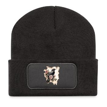 Rabe - Recycelte Patch Beanie - Dunkelgrau - Vorne