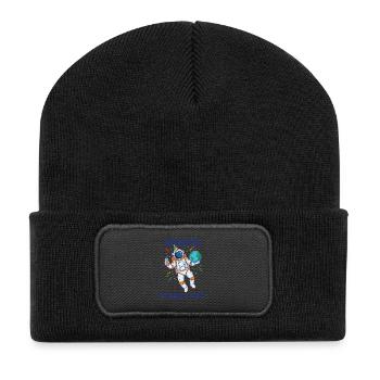 Houston We Have A Party – Astronaut Space - Recycled Patch Beanie - black - Front