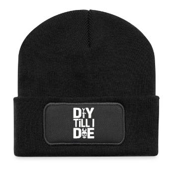DIY Till I Die Statement - Recycled Patch Beanie - black - Front