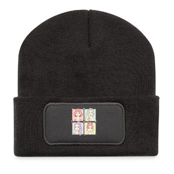 Kpop Korean Pop Cute Anime Korea Girl Music Love - Recycled Patch Beanie - dark grey - Front