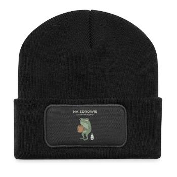 Frog Na zdrowie Coffee & Vodka Humor - Recycled Patch Beanie - black - Front