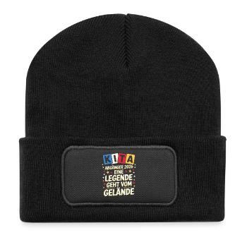 KIta Graduate Farewell Graduation Graduation Gift - Recycled Patch Beanie - black - Front