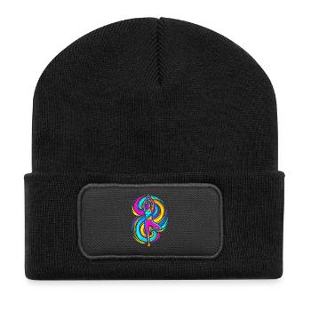 Yoga Pose - Recycled Patch Beanie - black - Front
