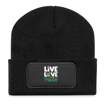 Plant Lovers Live Love Plants Succulent - Recycled Patch Beanie - black - Front