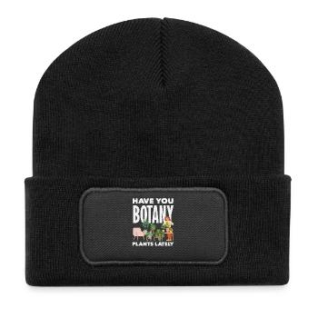 Botany Plants Lately Funny - Recycled Patch Beanie - black - Front