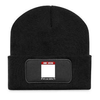 Abitur 2026 Abitur Graduation Guestbook Abitur - Recycled Patch Beanie - black - Front