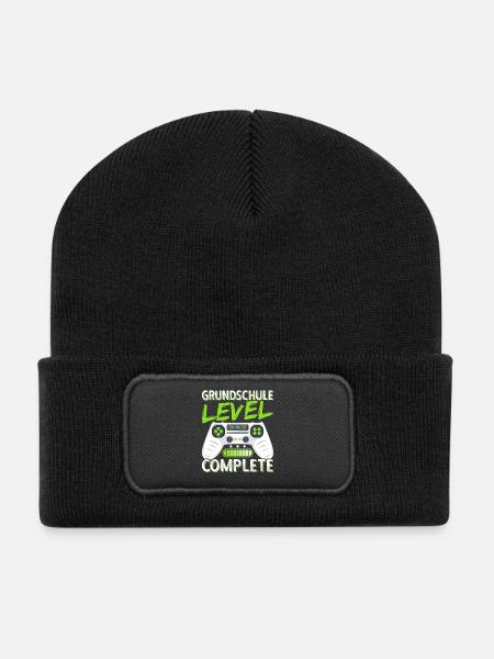Grundschule Abschluss 2026 Grundschulabschluss - Recycelte Patch Beanie - Schwarz