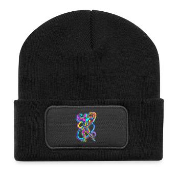Culturiste - Beanie recyclé à patch - noir - Devant