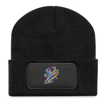 karaté - Beanie recyclé à patch - noir - Devant