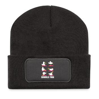 Annonce de la grossesse maman des jumeaux maman maman - Beanie recyclé à patch - charbon - Devant