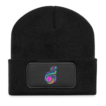 Banjo - Beanie recyclé à patch - noir - Devant