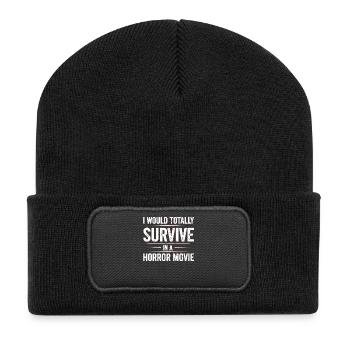 Fans de films d’horreur d’horreur Halloween Film d’horreur - Beanie recyclé à patch - noir - Devant