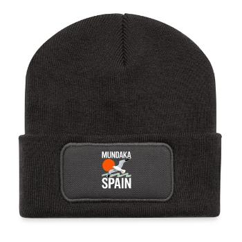 Mundaka Spain - Recycelte Patch Beanie - Dunkelgrau - Vorne