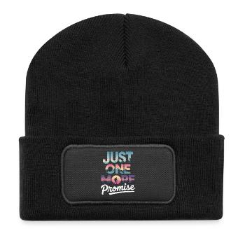 Just One More Promise - Hiking Retro - Recycled Patch Beanie - black - Front