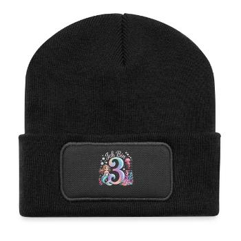 Je suis 3e anniversaire de la Fille des Sirènes - Beanie recyclé à patch - noir - Devant