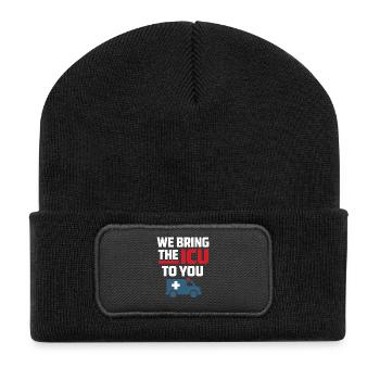 Intensive Care Paramedic Advanced EMT as Identity - Recycled Patch Beanie - black - Front