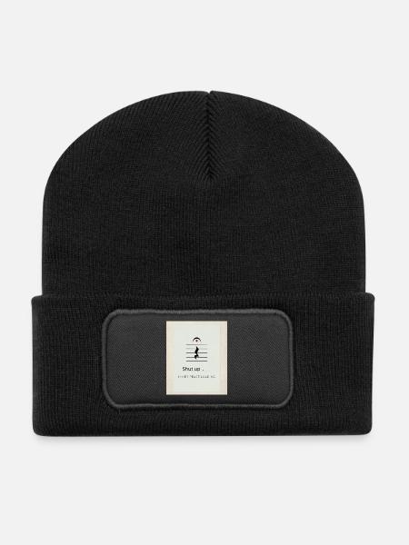 Shut up – Inner Peace Loading Design - Recycelte Patch Beanie - Schwarz
