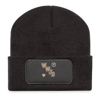 Jesus Christian Religious Worshipper Faith - Recycled Patch Beanie - dark grey - Front