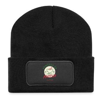 Powered By Matcha Fuel Your Soul Energy And Calm - Recycled Patch Beanie - black - Front
