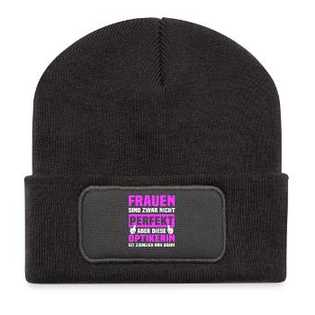 Optician Sayings - Recycled Patch Beanie - dark grey - Front