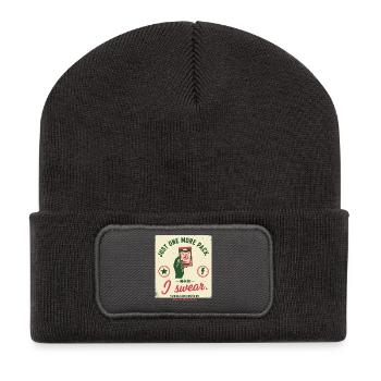 Just One More Pack I Swear Trading Card Obsession - Recycled Patch Beanie - dark grey - Front
