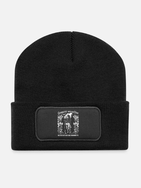 Ça a marché comme un lion - Beanie recyclé à patch - noir
