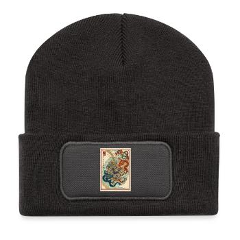 Dragon God Pack Legendary Pull Trading Card - Recycled Patch Beanie - dark grey - Front