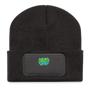 Inscription du Héros de l’École 2026 - Beanie recyclé à patch - charbon - Devant