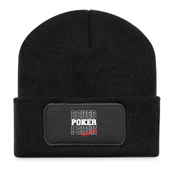 Poker Badass BLC - Beanie recyclé à patch - noir - Devant