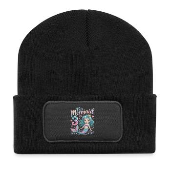 3e anniversaire de la sirène 3 ans - Beanie recyclé à patch - noir - Devant