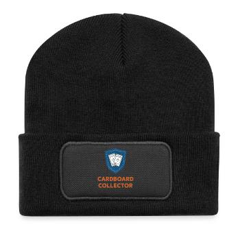 Booster de cartes à collectionner en carton - Beanie recyclé à patch - noir - Devant