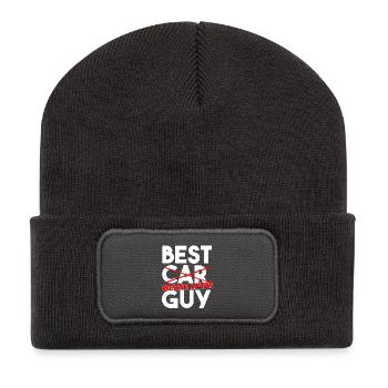 Meilleur haltérophile Art drôle d’entraînement à la salle de sport - Beanie recyclé à patch - charbon - Devant