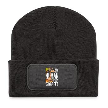 Déguisement des gens Je suis une girafe - Beanie recyclé à patch - charbon - Devant