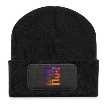 LIMITED EDITION 2011 BASKETBALL 15. GEBURTSTAG - Recycelte Patch Beanie - Schwarz - Vorne