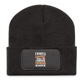 Schilddrüsenreparatur Essentials Schilddrüsenoperation - Recycelte Patch Beanie - Dunkelgrau - Vorne