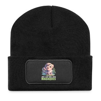 Macaque Macaque - Recycled Patch Beanie - black - Front