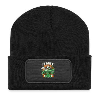 It ain't over til it's clover | St Patrick's Day - Recycelte Patch Beanie - Schwarz - Vorne