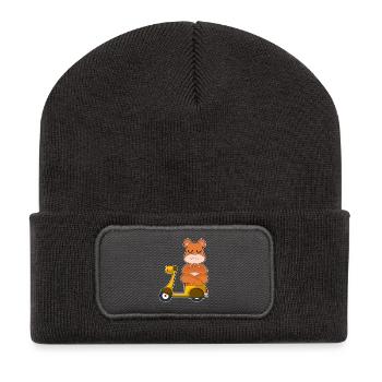 Bär Scooter - Recycled Patch Beanie - dark grey - Front