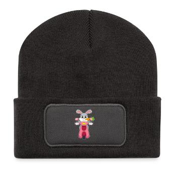 Rabbit Scooter - Recycled Patch Beanie - dark grey - Front